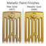 CI-NE-6-METALLIC-07-08 - Georgian 6 Column Cast Iron Radiator H960mm x W999mm CI-NE-6-METALLIC-07-08 - Georgian 6 Column Cast Iron Radiator H960mm x W999mm